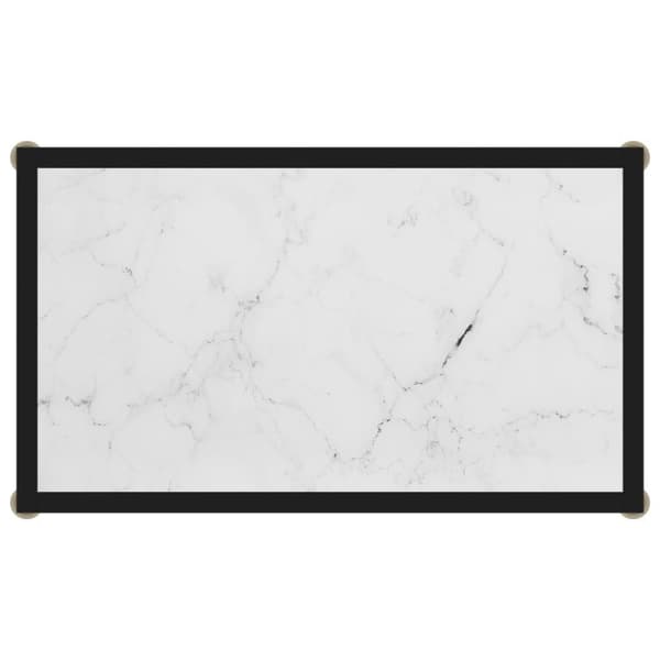 vidaXL Konsollbord hvit 60x35x75 cm herdet glass