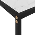 Miniatyrbillede 5 af 7: vidaXL konsolbord 80x35x75 cm hærdet glas hvid