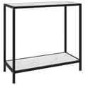 Miniatyrbillede 1 af 7: vidaXL konsolbord 80x35x75 cm hærdet glas hvid