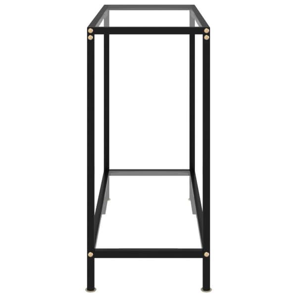 vidaXL konsolbord 80x35x75 cm hærdet glas transparent