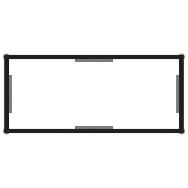 vidaXL konsolbord 80x35x75 cm hærdet glas transparent