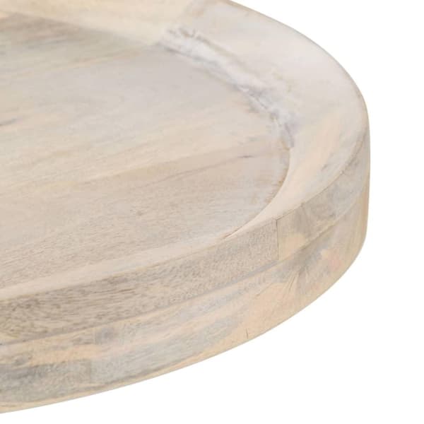 vidaXL Sidebord Ø60x75 cm heltre mango