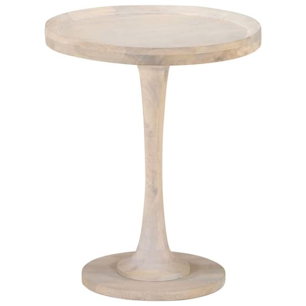 vidaXL Sidebord Ø60x75 cm heltre mango