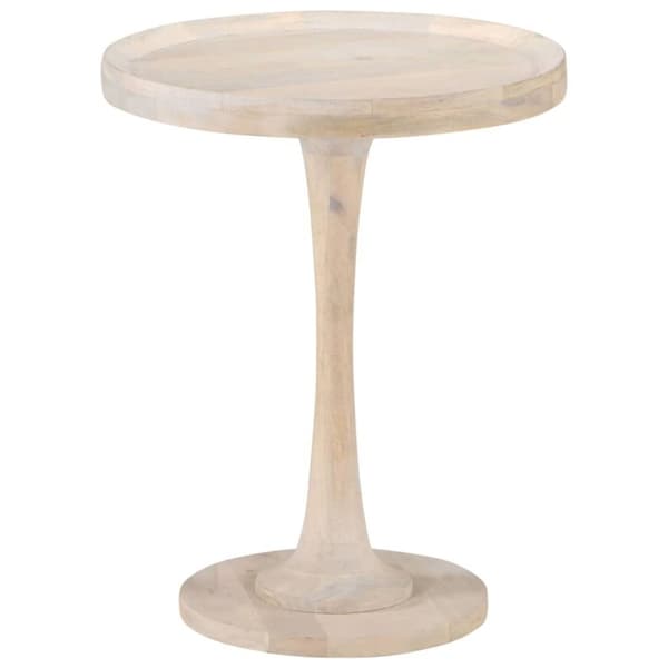 vidaXL Sidebord Ø60x75 cm heltre mango