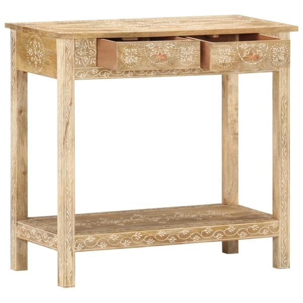 vidaXL Konsollbord 80x35x74 cm heltre mango