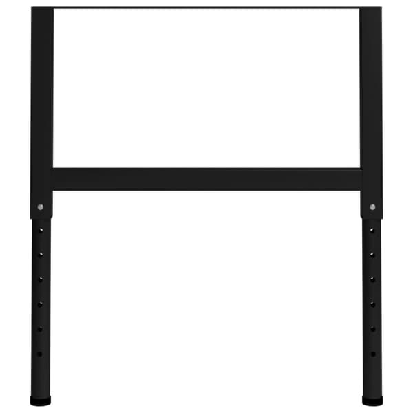 vidaXL Justerbare arbeidsbenkerammer 2 stk metall 85x(69-95,5)cm svart