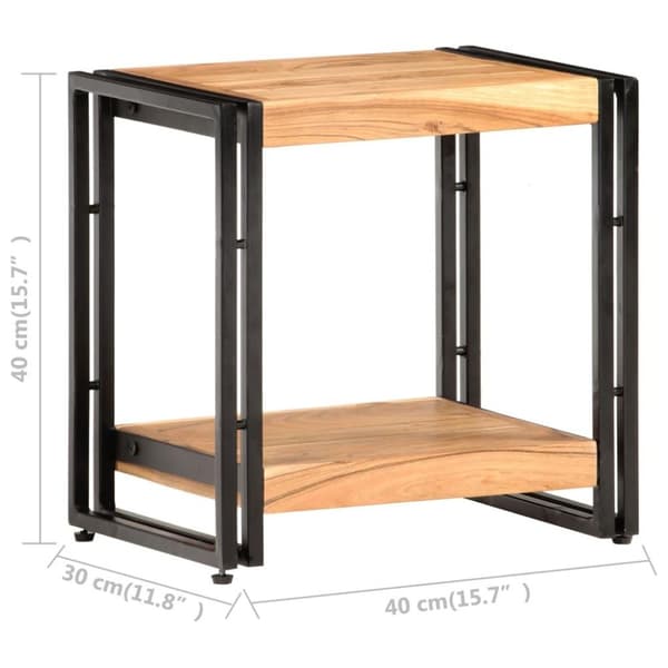 vidaXL Sidebord 40x30x40 cm heltre akasie