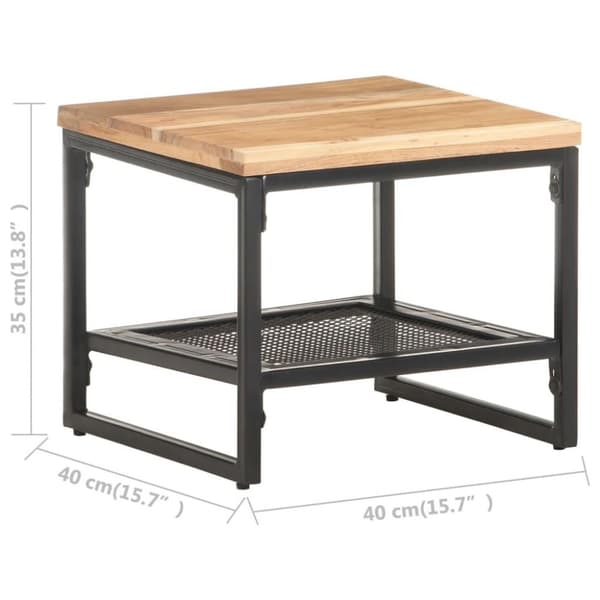 vidaXL sidebord 40x40x35 cm massivt akacietræ