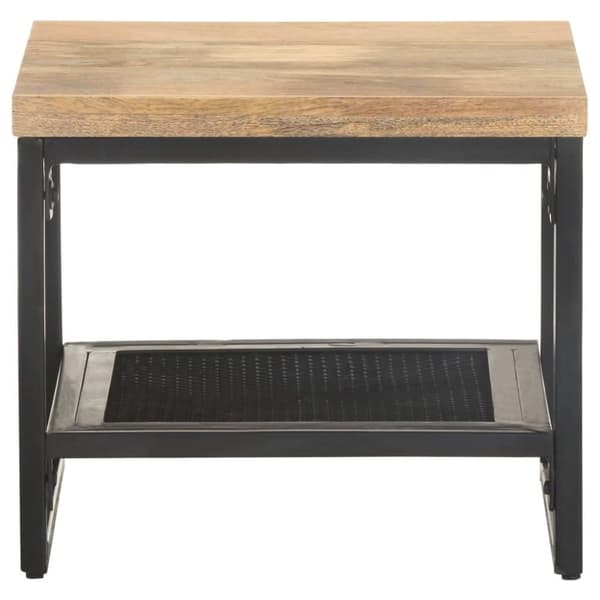 vidaXL Sidebord 40x40x35 cm heltre mango