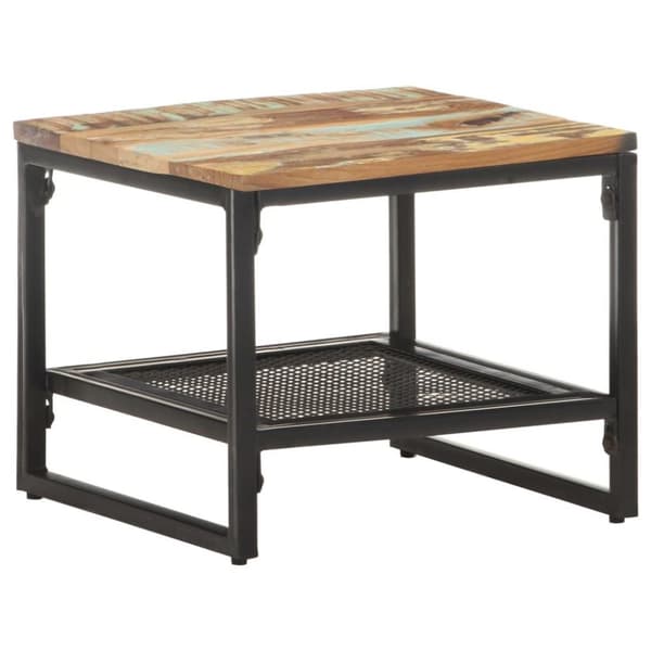 vidaXL Sidebord 40x40x35 cm gjenvunnet heltre