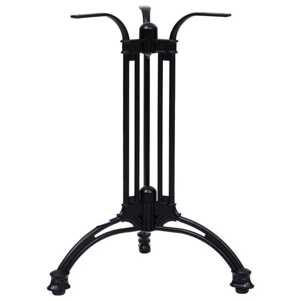 vidaXL Bordben til bistrobord svart Ø60x72 cm støpt aluminium