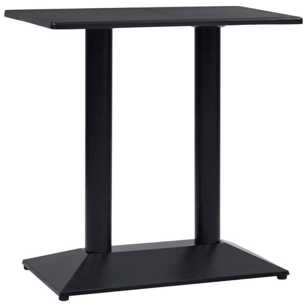 vidaXL Bordben til bistrobord svart 70x40x72 cm støpejern