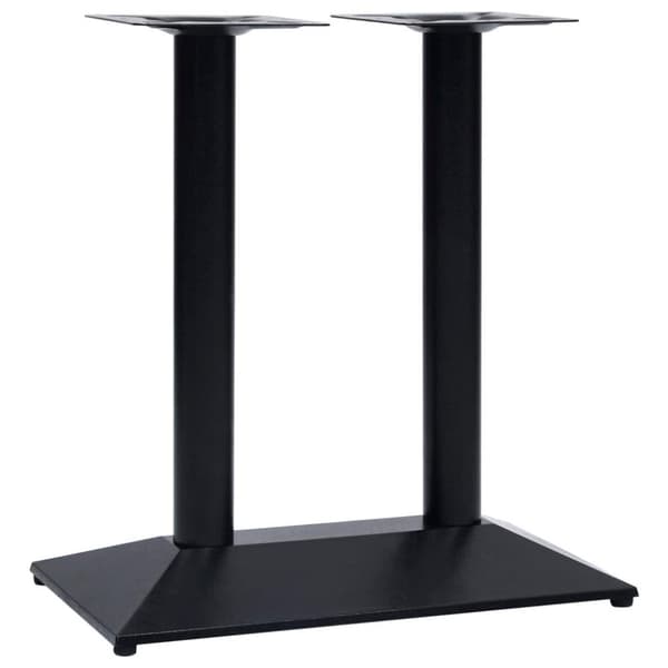 vidaXL Bordben til bistrobord svart 70x40x72 cm støpejern