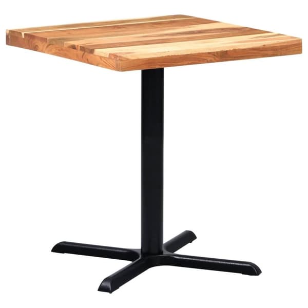 vidaXL Bistro bordsben svart 76x76x72 cm gjutjärn