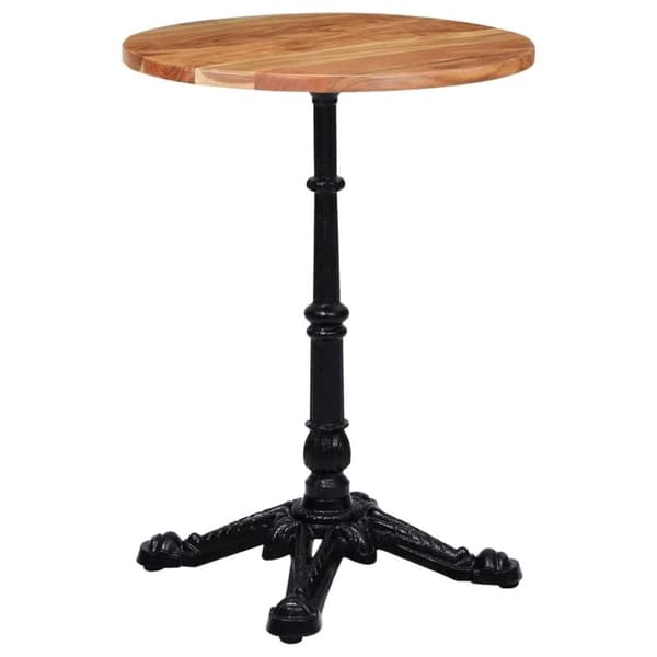 vidaXL Bordben til bistrobord svart 52x52x72 cm støpejern
