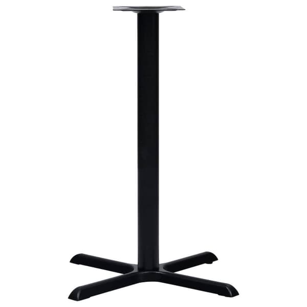 vidaXL Bordsben för cafébord 76x76x107 cm gjutjärn
