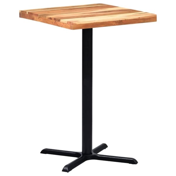 vidaXL Bordsben för cafébord 76x76x107 cm gjutjärn