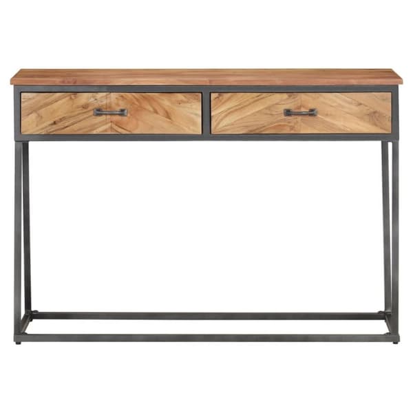vidaXL Konsollbord 110x35x75 cm heltre akasie