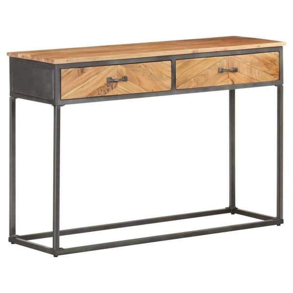 vidaXL Konsollbord 110x35x75 cm heltre akasie