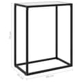 Miniatyrbild 6 av 7: vidaXL Konsolbord vit 60x35x75 cm härdat glas