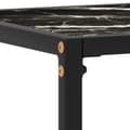 Miniatyrbillede 5 af 7: vidaXL konsolbord 60x35x75 cm hærdet glas sort