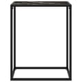 Miniatyrbillede 2 af 7: vidaXL konsolbord 60x35x75 cm hærdet glas sort