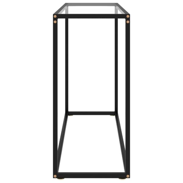 vidaXL konsolbord 100x35x75 cm hærdet glas transparent