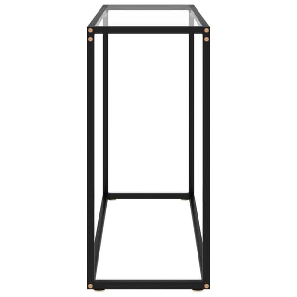 vidaXL konsolbord 80x35x75 cm hærdet glas transparent