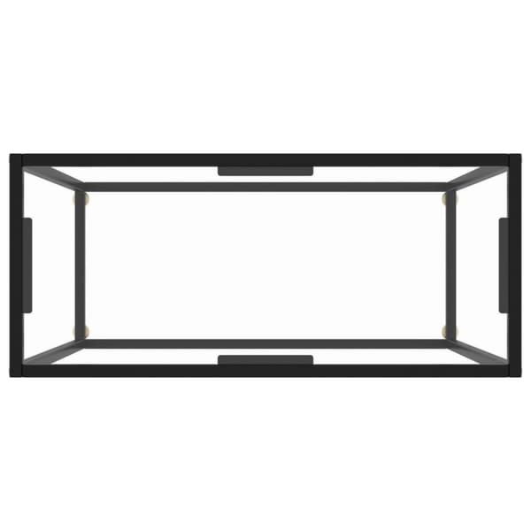 vidaXL konsolbord 80x35x75 cm hærdet glas transparent