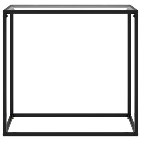 vidaXL konsolbord 80x35x75 cm hærdet glas transparent