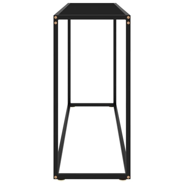 vidaXL Konsolbord svart 120x35x75 cm härdat glas
