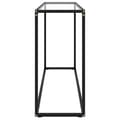 Miniatyrbilde 3 av 7: vidaXL Konsollbord gjennomsiktig 120x35x75 cm herdet glass