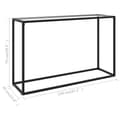 Miniatyrbilde 6 av 7: vidaXL Konsollbord gjennomsiktig 120x35x75 cm herdet glass