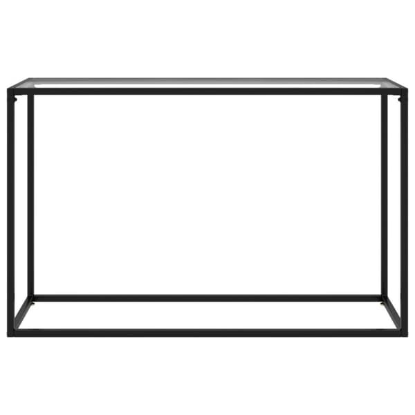 vidaXL Konsollbord gjennomsiktig 120x35x75 cm herdet glass