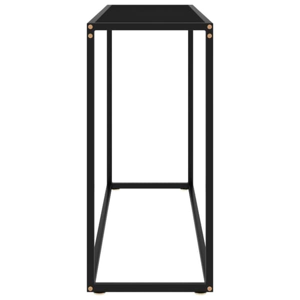 vidaXL Konsolipöytä musta 100x35x75 cm karkaistu lasi