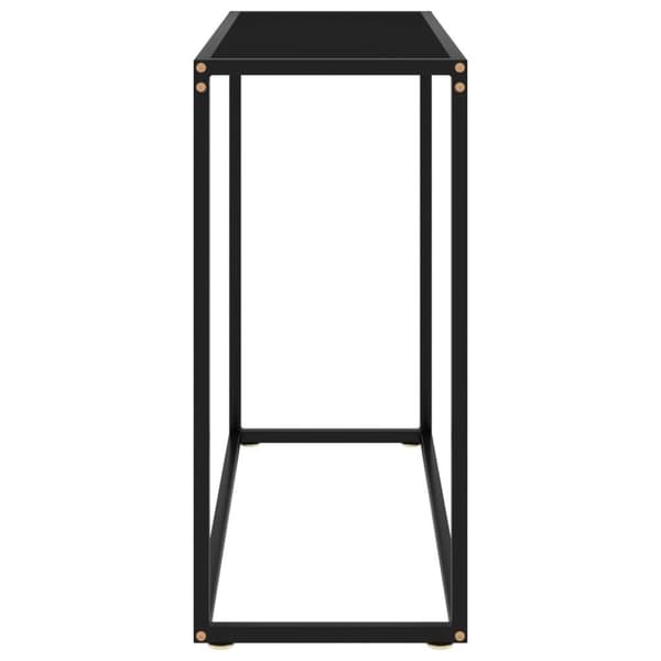 vidaXL Konsolbord svart 80x35x75 cm härdat glas