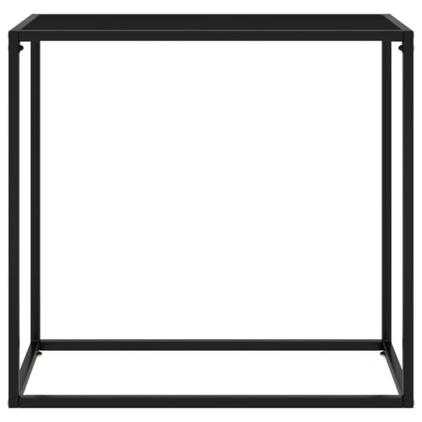 vidaXL Konsolbord svart 80x35x75 cm härdat glas