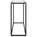 Miniatyrbillede 3 af 7: vidaXL konsolbord 100x35x75 cm hærdet glas hvid