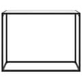Miniatyrbillede 2 af 7: vidaXL konsolbord 100x35x75 cm hærdet glas hvid