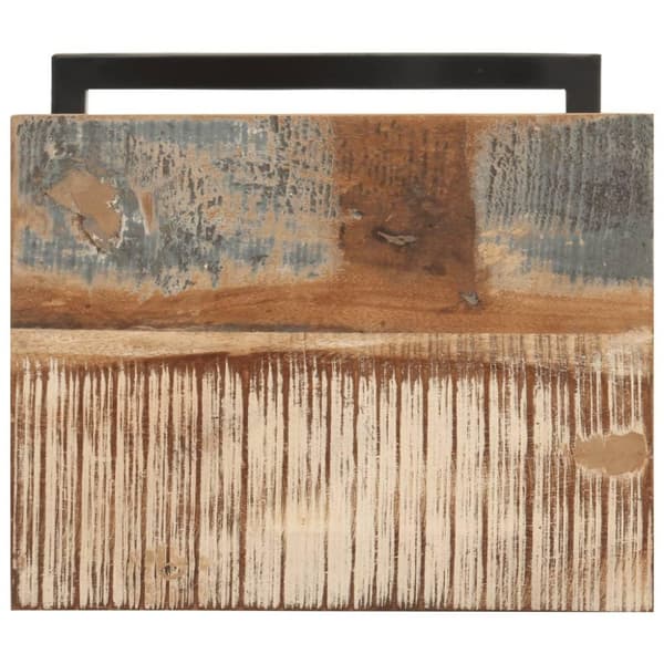 vidaXL Sidebord 2 stk 31,5x24,5x64,5 cm gjenvunnet heltre