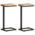 Miniatyrbilde 1 av 10: vidaXL Sidebord 2 stk 31,5x24,5x64,5 cm gjenvunnet heltre