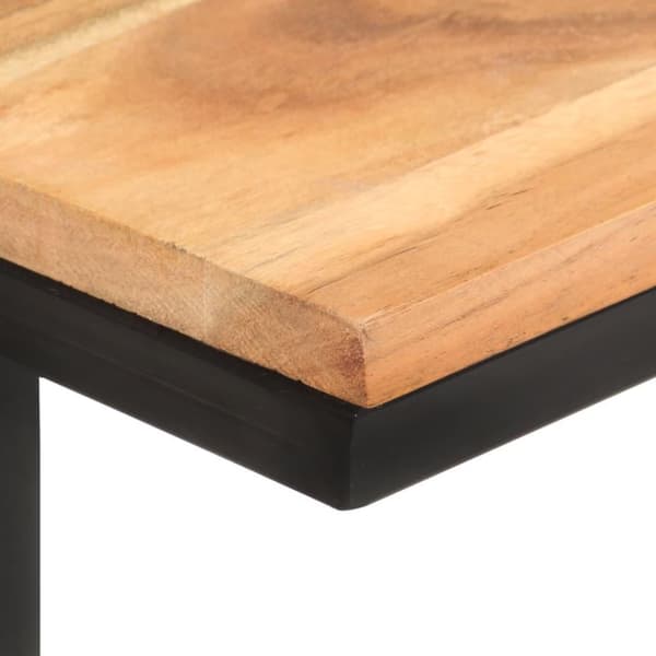 vidaXL Sivupöydät 2 kpl 31,5x24,5x64,5 cm täysi akaasiapuu