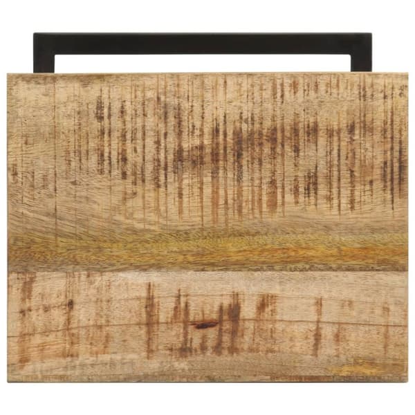 vidaXL Sivupöydät 2 kpl 31,5x24,5x64,5 cm karkea mangopuu
