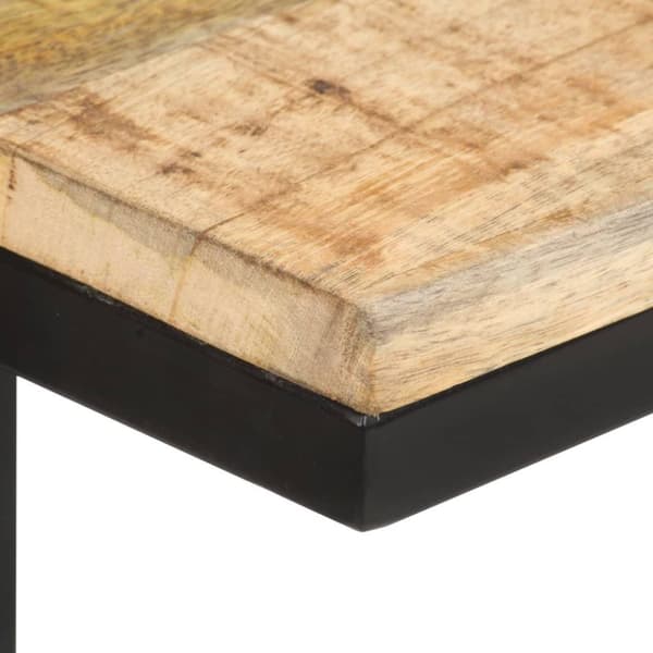 vidaXL Sivupöydät 2 kpl 31,5x24,5x64,5 cm karkea mangopuu