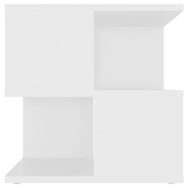 vidaXL Sidebord hvit 40x40x40 cm sponplate