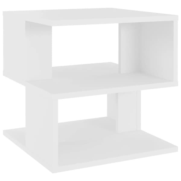 vidaXL sidebord 40x40x40 cm spånplade hvid
