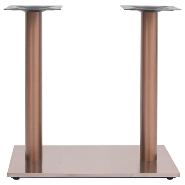 vidaXL Bordben til bistrobord messing 70x40x72 cm rustfritt stål
