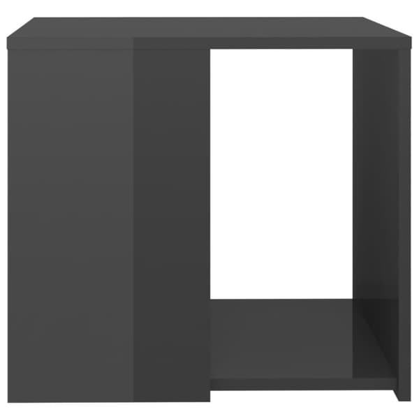 vidaXL sidebord 50x50x45 cm spånplade grå højglans