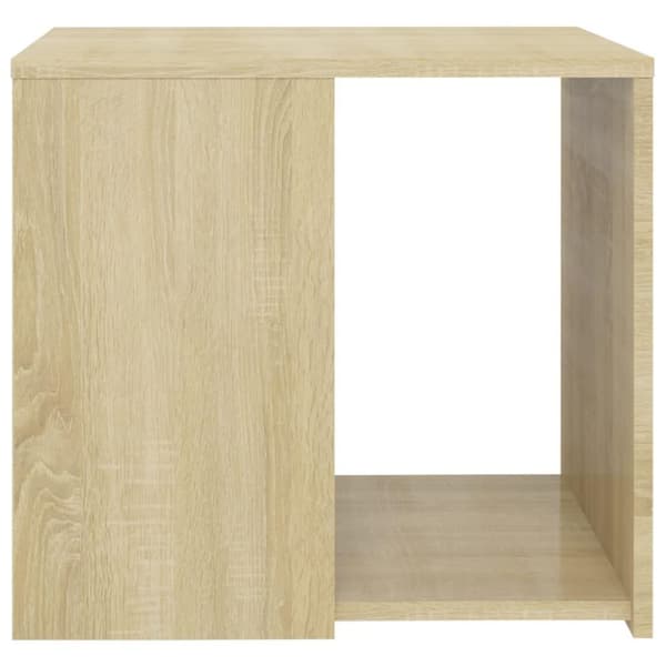 vidaXL Sidebord sonoma eik 50x50x45 cm sponplate