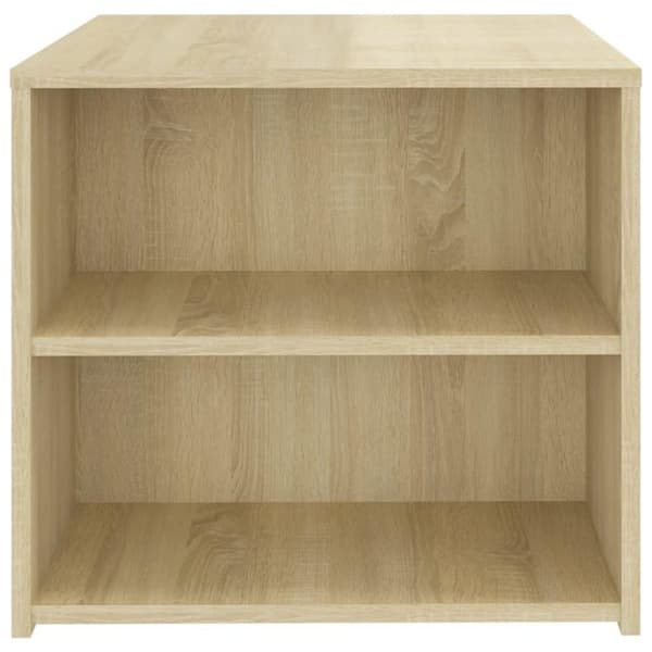vidaXL Sidebord sonoma eik 50x50x45 cm sponplate